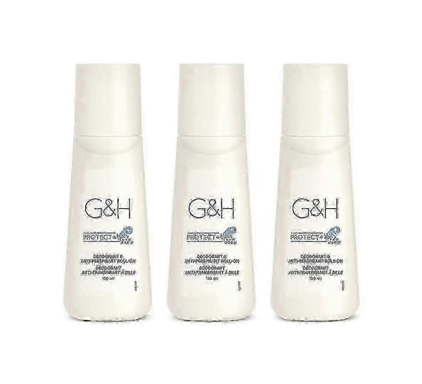 @@!25-26 X 3 flaskor Gh Protect+ Deodorant Antiperspirant Roll-on Storlek 100 ml.
