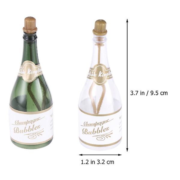 24 stk. Champagne bobleflasker Bryllup bobleflasker Tomme