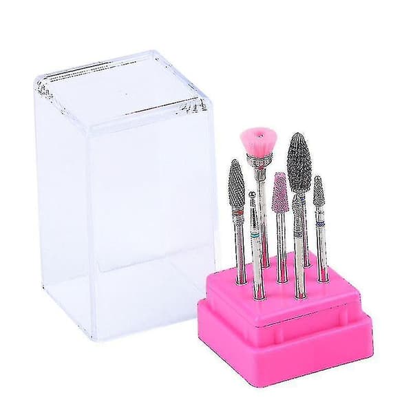 1 Sæt Negleboremaskine Bits Sæt Wolframkarbid Keramik Manicure