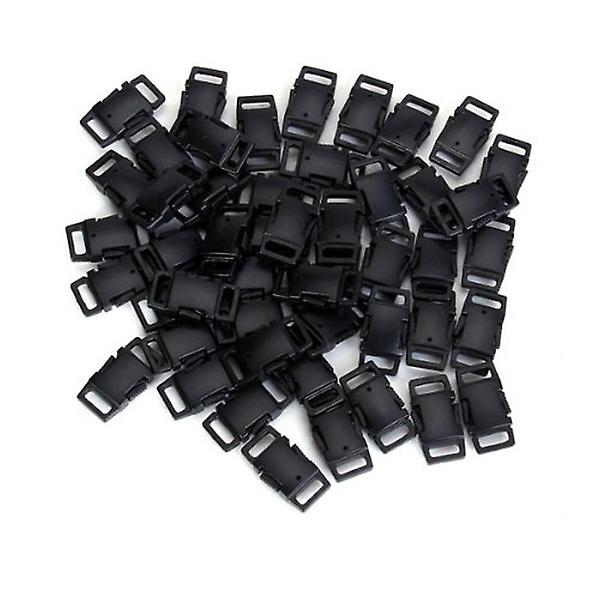 50 stk hurtigutløser spenne armbånd sideutløser spenne snor armbånd sideutløser klipser webbing skyveknapp