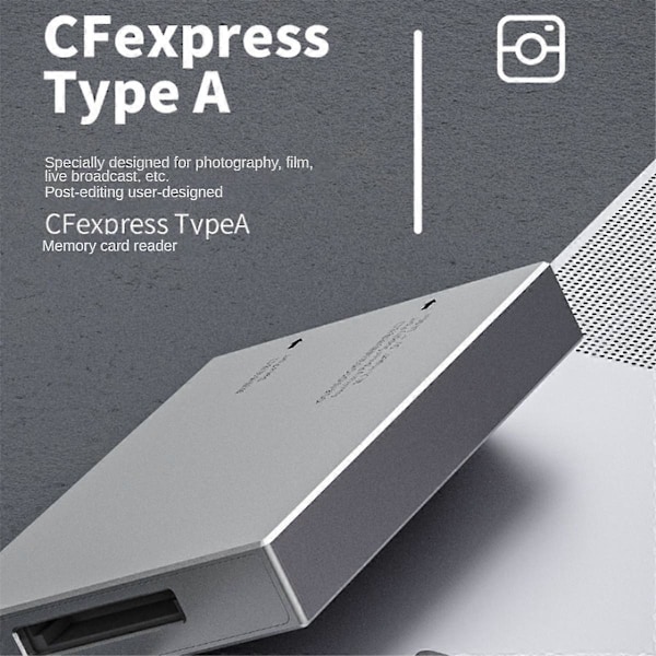 CFexpress Typ A Kortläsare USB3.1 Gen2 Hög Hastighet 10Gbps Typ A CFexpress Kortläsaradapter med Datakabel