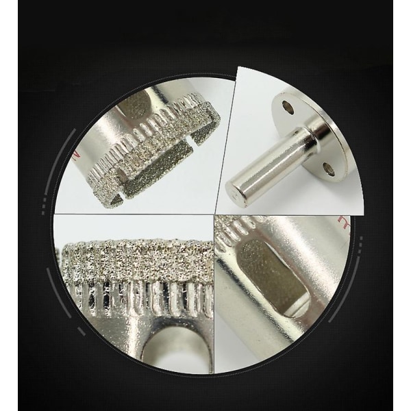 Sæt med 8 diamantbelagte hulsave til fliser, glas, porcelæn, marmor (3 mm)