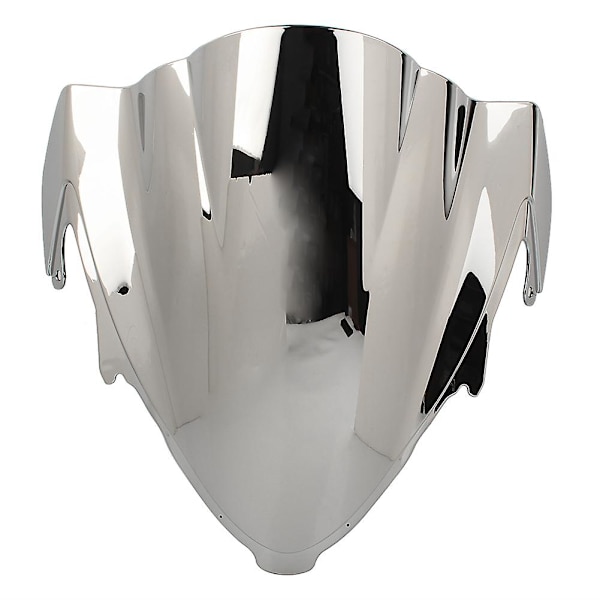 Til Suzuki Hayabusa Gsxr1300 Gsxr 1300 2021 Motorcykel Dobbelt Boble Røgfarvet Sort Vindskærm Vindskærm Skærmdæksel Silver