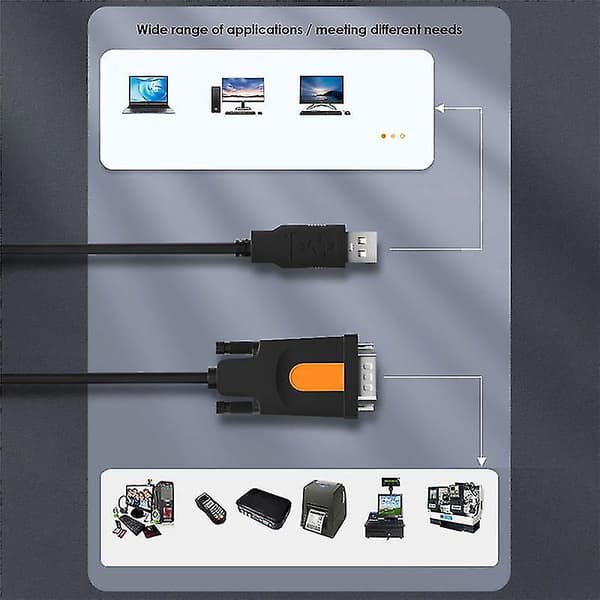 USB til RS232 Seriel Port Kabel USB til Db9 Pin Com Port Kabel