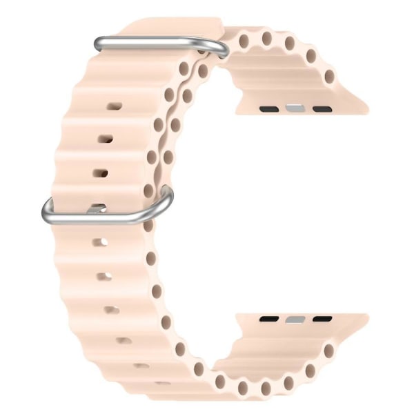 Ocean stropp for Apple Watch Band 49 mm 45 mm 44 mm 40 mm 41 mm 42 mm 38 mm Silikon Correa armbånd Pink