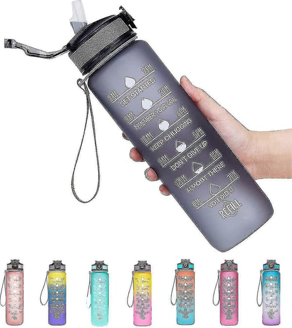 32oz Läcksäker Bpa-fri Dricksvattenflaska För Friluftsentusiaster