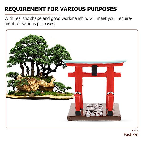 2 stk japanske Torii-port håndverk Mini Torii-port dekorasjoner
