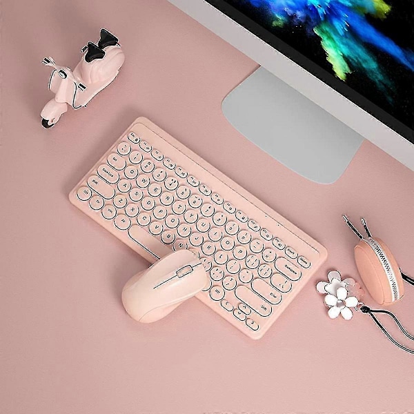 Trådlöst tangentbord och mus-kombination Ultra Slim Ergonomisk USB-tangentbord och mus-kombination Tysta tangenter Energisparande kit för Windows-dator Skrivbord Botao