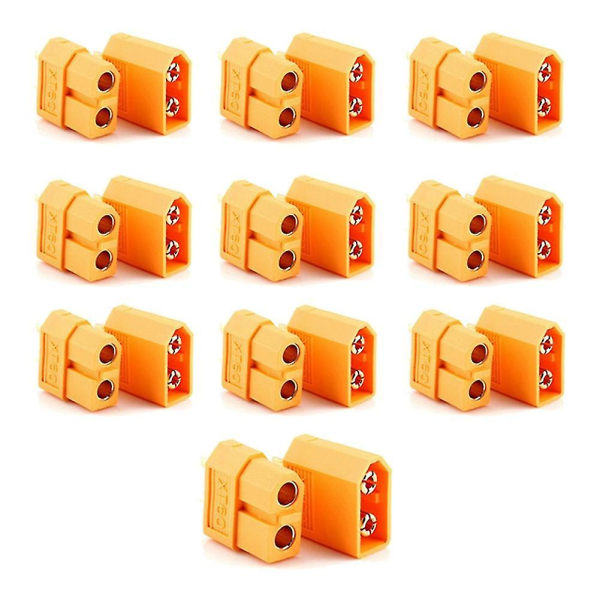 10 paria Xt60 -60 uros-naarasliitintä T-liitintä Rc-akulle Rc-lennokkiin Autoon