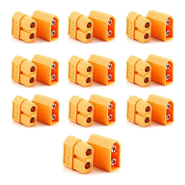 10 paria Xt60 -60 uros-naarasliittimiä T-liittimiä Rc B:lle
