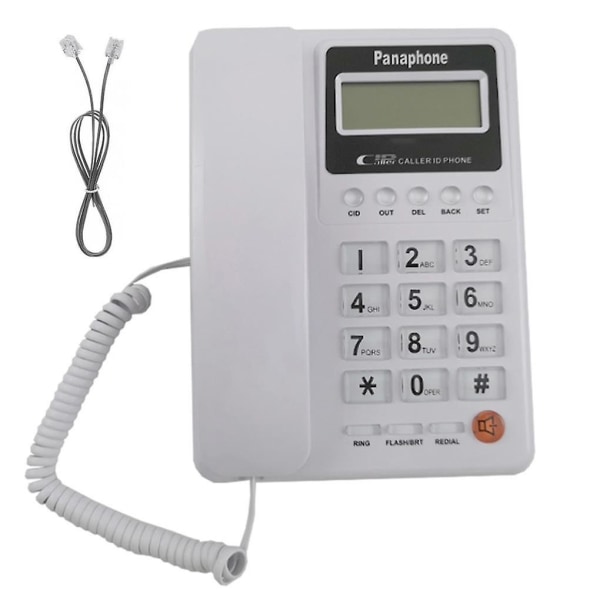 Fast telefon med sladd - Fint hantverk - Vintage hemartiklar