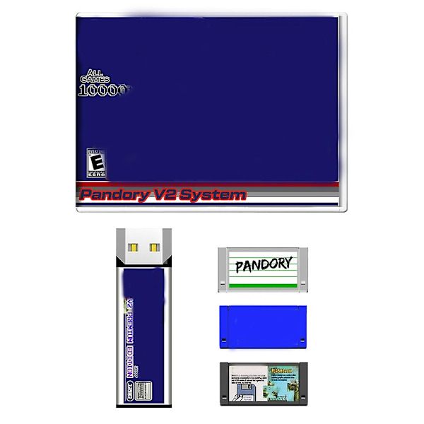 Anden generation Amiga 500 Mini Platinum-version 10000+ Spiludvidelse Abs