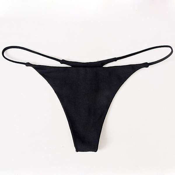 Sexy Tanga-trusser i Plus Size - Lavtaljet - S-XL - Tynde Stropper - Bikincotton