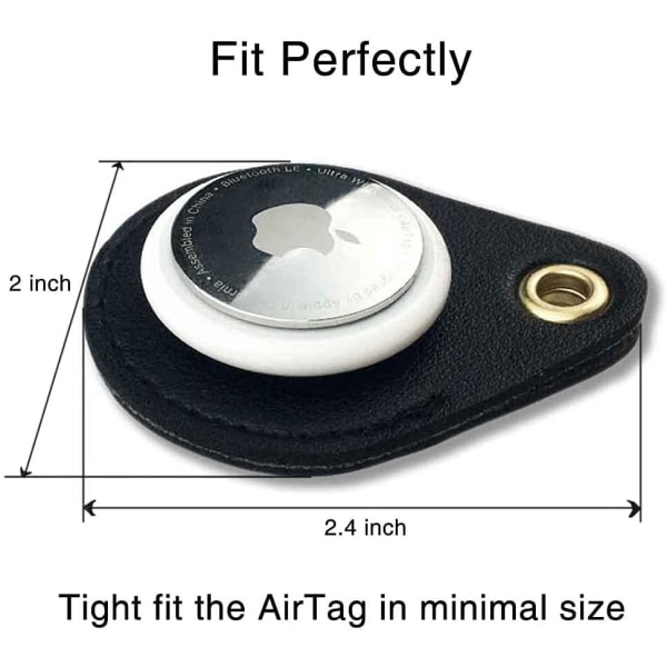 AirTag hölster med nyckelring, vattentätt cover skydd Reptåligt för Apple GPS Tracker, Itag-halsband för nyckelsökare, Apple Air Tag-tillbehör Holster