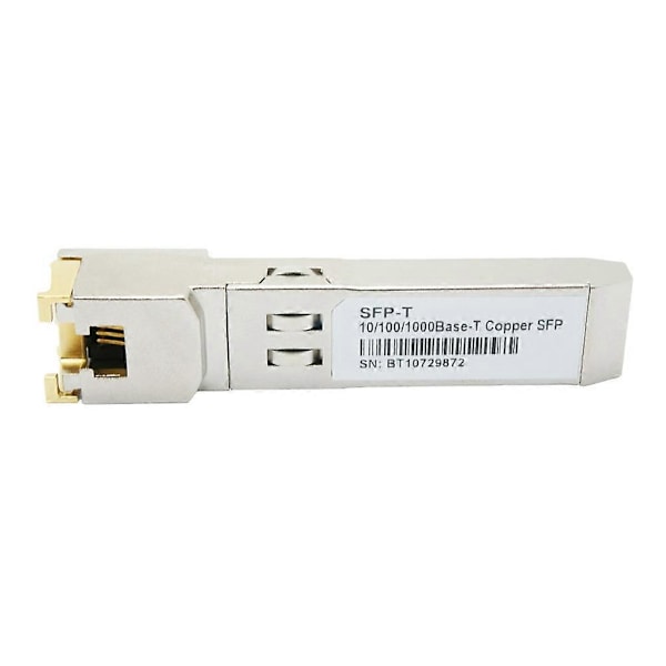 Gigabit RJ45 SFP-modul 10/100/1000 Mbps SFP Kobber RJ45 SFP Transceiver Gigabit Ethernet Switch