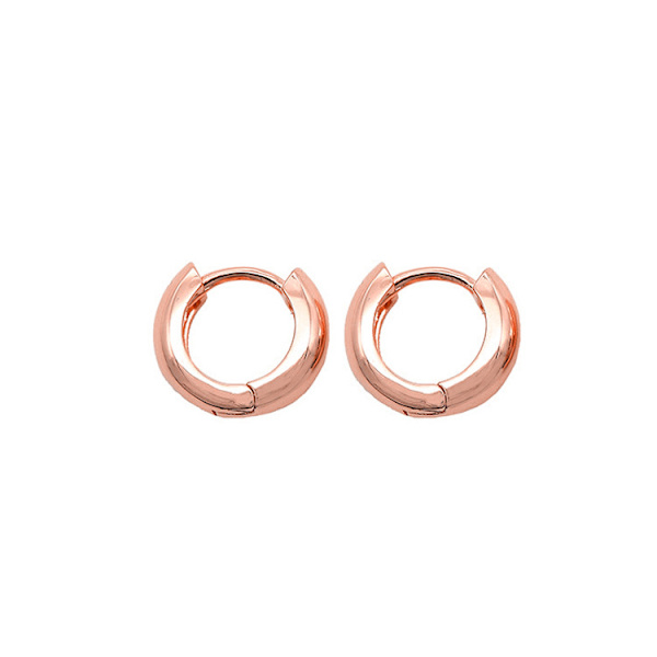Små, chunky, lette chunky creol-øredobber for kvinner 16mm