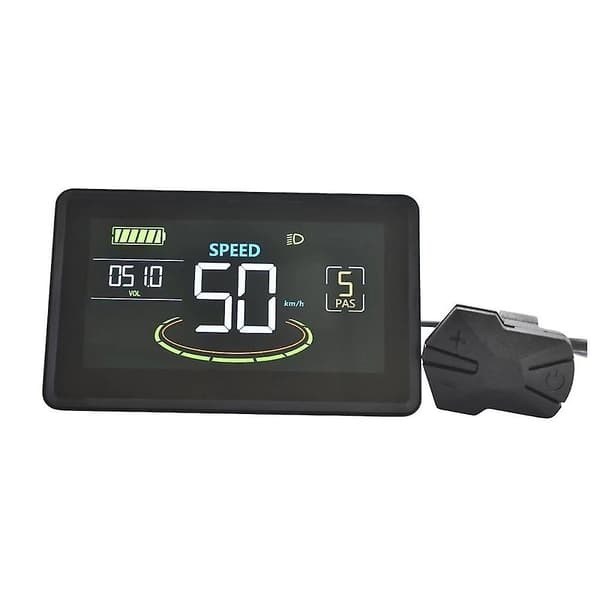 H6c Elektrisk Cykel LCD Display Meter 24v-60v E Scooter LCD Panel Farveskærm Med Usb Uart Til Elec