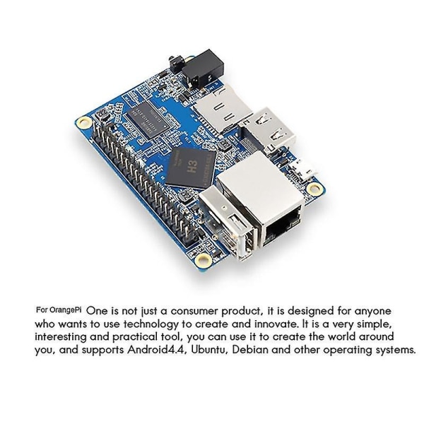 For Orangepi One Utviklingskort Allwinner H3 1gb Ddr3 Programmering Mikrokontroller Med Csi Inter