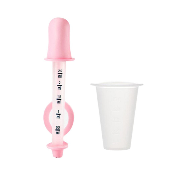 Baby Pille Dispenser Dropper Oppbevaringskoppsett Spedbarnsmating Pipette
