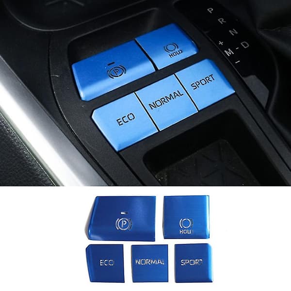 5 stk Blå Gear Knapper Multimedia Dækstikker Tilbehør Til 2019-2021
