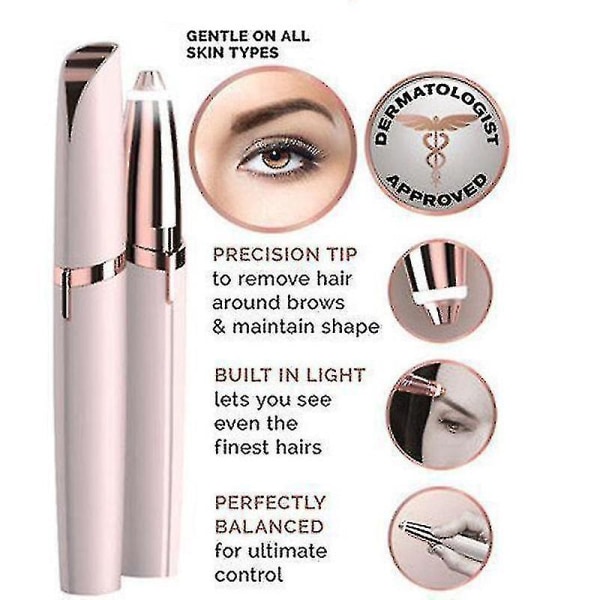 Flawless Brows Electric Finishing Eyebrow Remover Shaver Pai