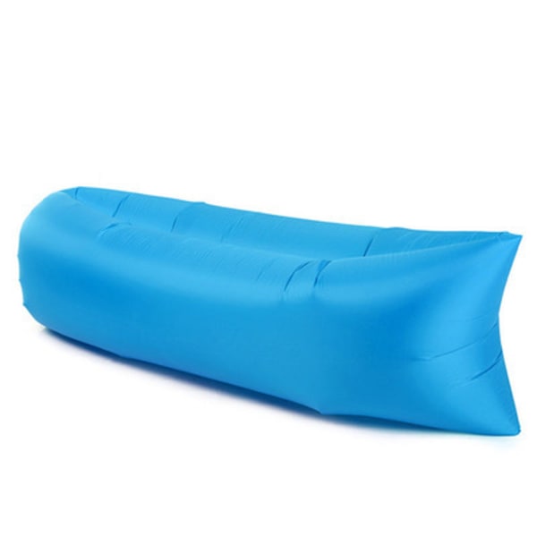 Oppustelig liggestol Air Sofa Air Stol med bærbar taske, Campingsofa Oppustelig liggestol til baggård/pool/strand/camping (blå)