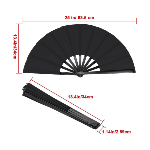 2 Pakker Foldbar Fan Nese Tai Foldbar Fan Til Mænd Og Kvinder Performance, , Rotter, Fest