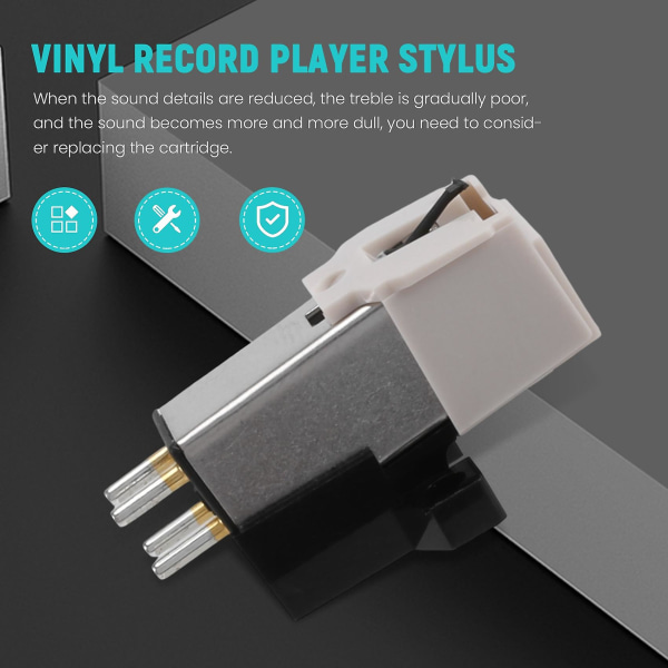 At3600l magnetisk patron Stylus Lp Vinyl platespillernål for platespiller Fonograf Platenspel