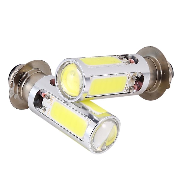 2x 6000k Valkoinen H6m Cob Led Moottoripyörä/atv Päävalo Sumuvalo Lamppu Px15d P15d25-1