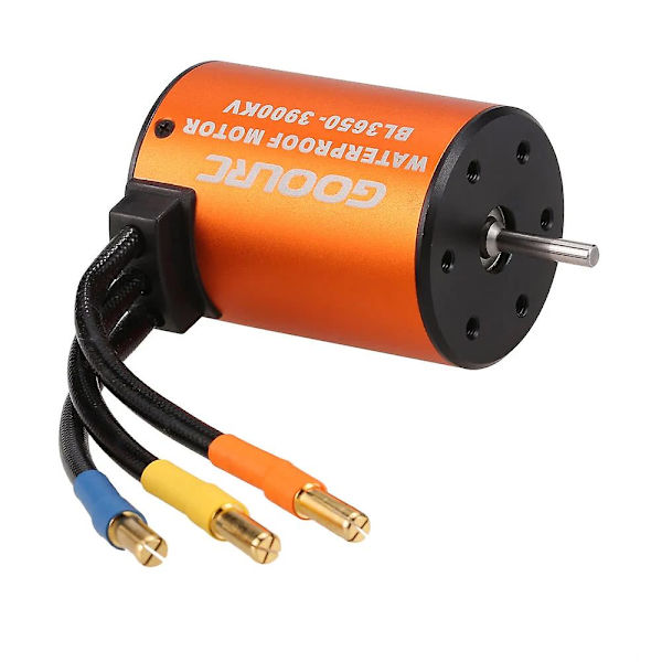 Päivitetty vedenpitävä 3650 3900kv harjaton moottori 60a ESC Combo -sarjalla 1/10 Rc autokuorma-autolle