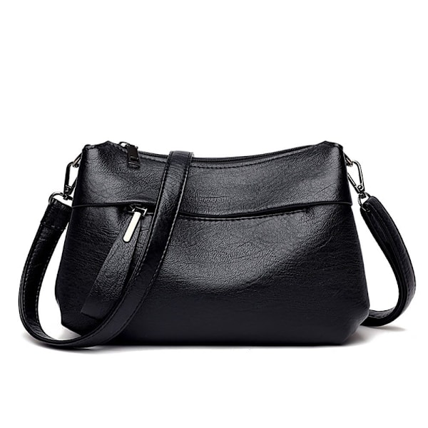 Dame Skuldertaske, Crossbody Taske (1 stk, Blødt Læder), Skuldertaske med Frontlomme