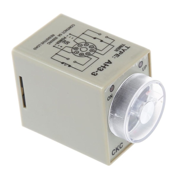 Dc 12v 0- 30s Elektrisk fördröjningstimer Tidrelä Dpdt 8p W Bas