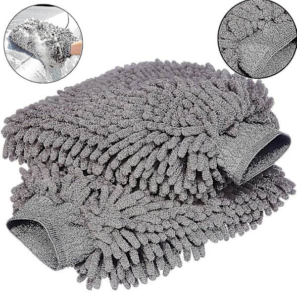 Deluxe Mikrofiber Biltvätt Vante (2-pack)