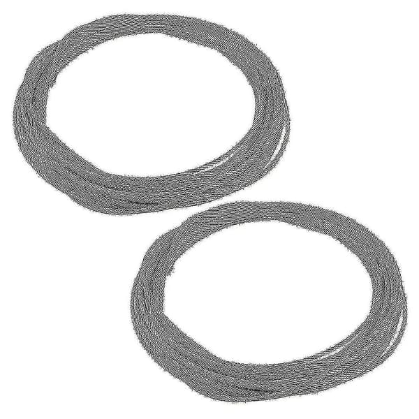 2x 3mm Diameter Flexibel Rostfritt Stål Trådrep Kabel 12 Meter Längd