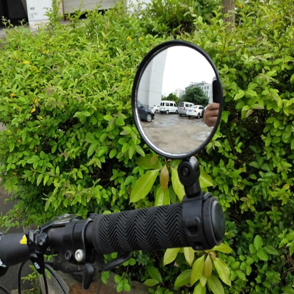 2 stk Motorsykkelspeil Roterbare bakspeil Justerbare sykkelryggspeil