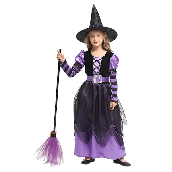 Tyttöjen Violetti Noitapuku, Halloween Cosplay Meidän