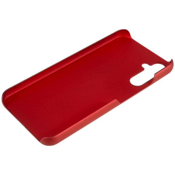 För Samsung Galaxy A34 5g Case Hårdplast Gummibelagd glansigt telefonskydd Cover Red
