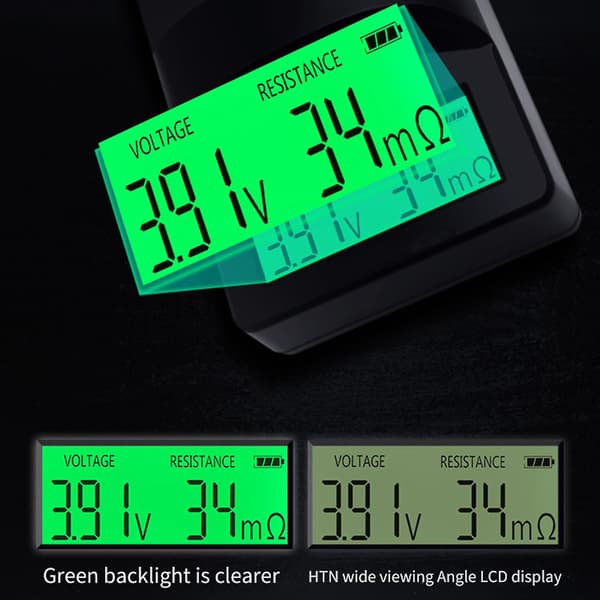 Digitalt display Volta internt Ance Er 0-999m 18650