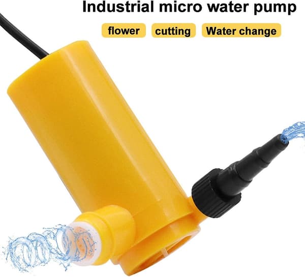 12V Mini Submersible Vattenpump USA Strömadapter Maximal Li