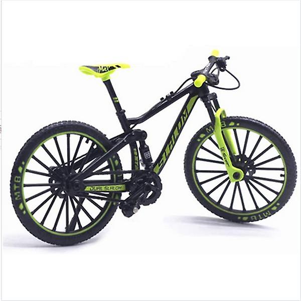 Højtydende downhill mountainbike - sort og grøn (cykelmodel)