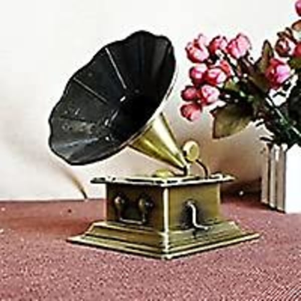 Retro Fonograf Model Vintage Pladespiller Grammofon Til Office Club Bar