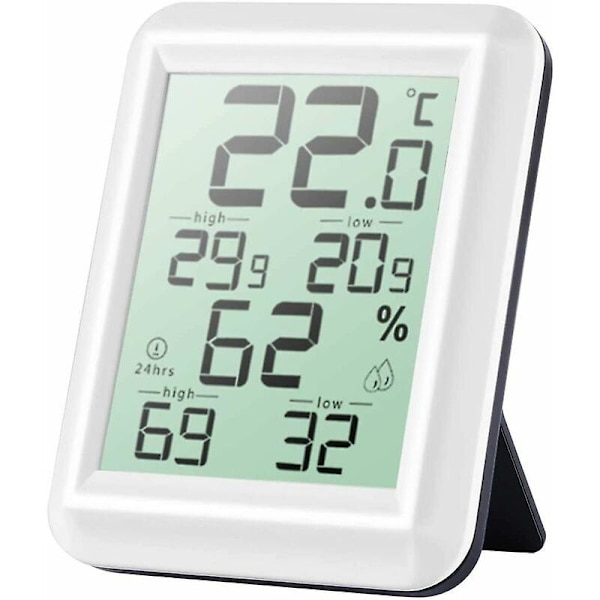Høj præcision digitalt indendørs hygrometer termometer, / omskiftelig, termohygrometer til detektering af fugtighed og temperatur, indikation af komfortniveau