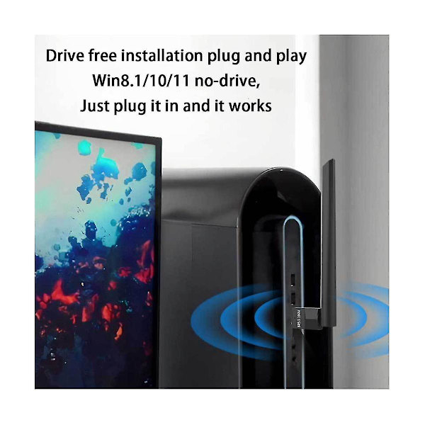 100m USB Bluetooth-adapter Bluetooth 5.3 Sändare Bluetooth Ljudmottagare Extern 4dbi Antenn