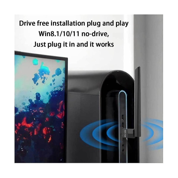100m USB Bluetooth-adapter Bluetooth 5.3 Sender Bluetooth Audio-mottaker Ekstern 4dbi Antenne