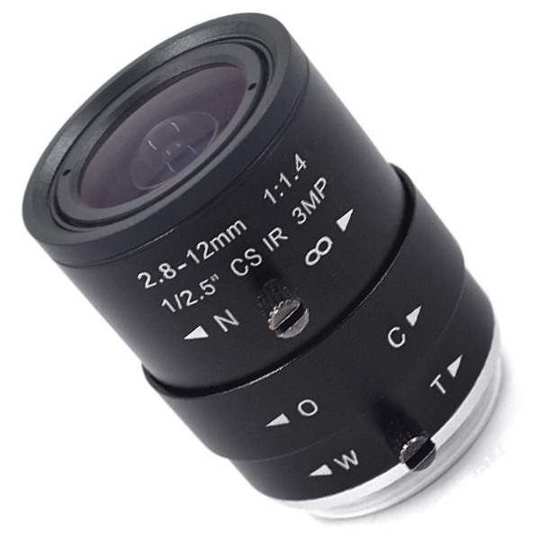 3mp HD Cctv kameralins 2,8-12 mm Varifokal manuell zoomfokusfäste för industriella säkerhetskameror
