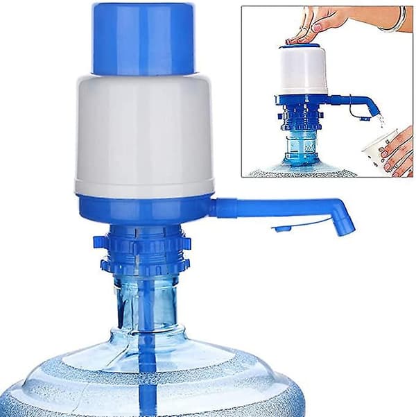 Vattenflaskpump Flaskvattenautomat Dricksvattenpump Blå 20*9,5cm