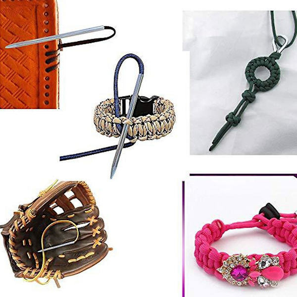 9 stk Paracord sysett Rustfrie nåler Glattingsverktøy