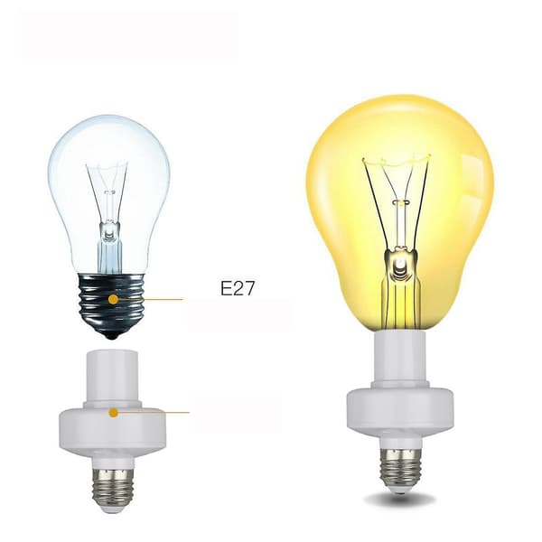 Hmwy-e27 lyspære trådløs fjernkontroll lampe