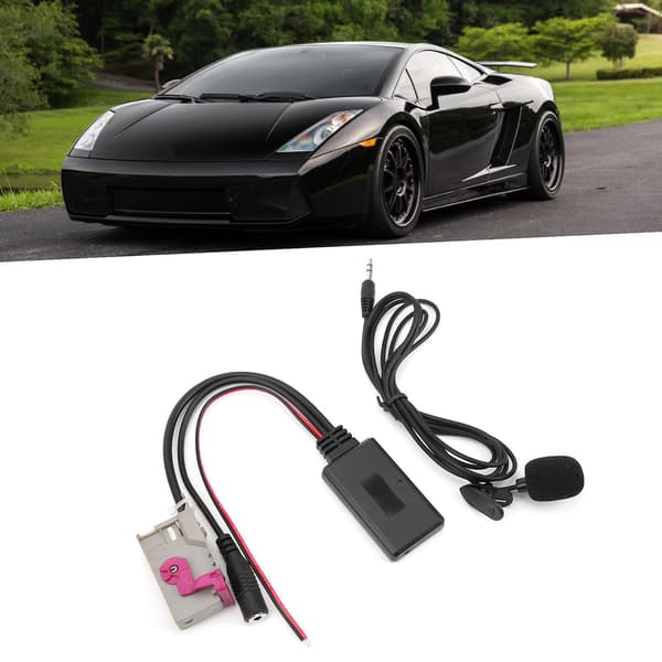 Bluetooth 5.0 Aux-kabeladapter med mikrofon til A3 A4 A6 A8 Tt R8 Rns-e Headunit