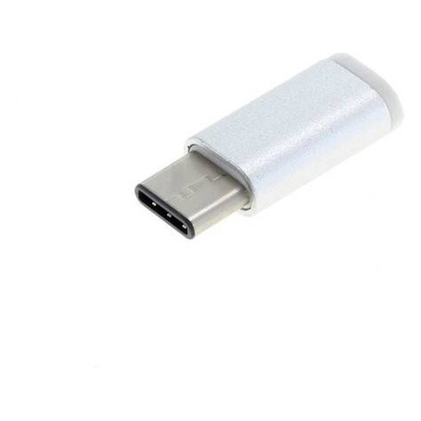Micro-USB-adapter - USB-C Sølv